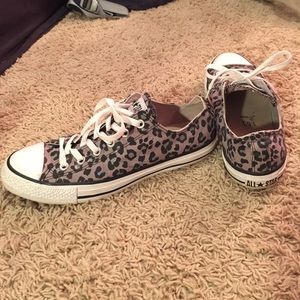 Allstar sparkly cheetah print converse