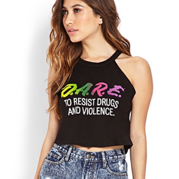 dare halter crop top
