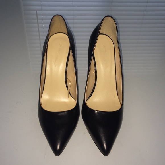 ZARA leather pointy heel