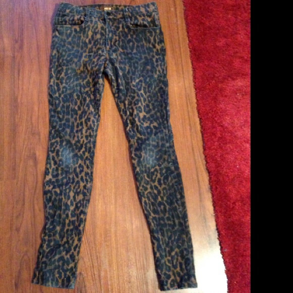 Joe's Jeans Cheetah print skinny jeans