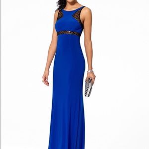 Royal blue prom dress