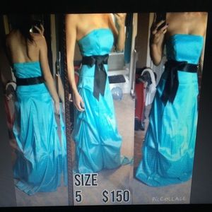 Turquoise prom dress