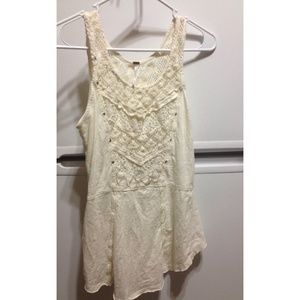 Free people crochet Tank