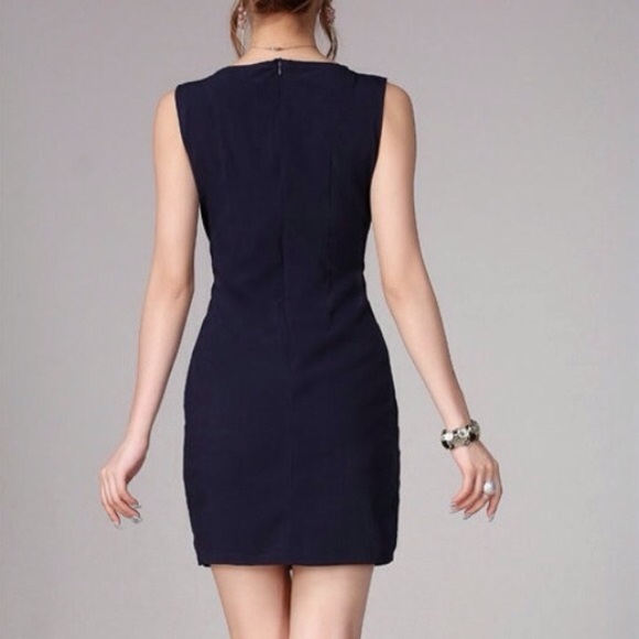 CLEARANCE "Sailor" Nautical Faux Button Dress - Picture 2 of 4