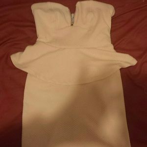 Peplum dress (peach)