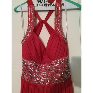 Coral prom dress! Only worn once