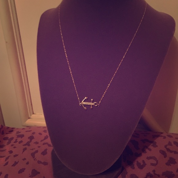 Sold on mercari 10k gold anchor necklace