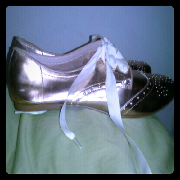 Gold oxfords
