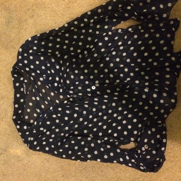Silky Polka Dot Top