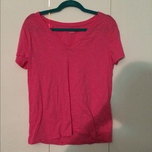 Pink v neck t-shirt
