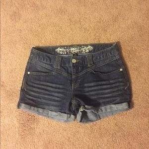Express denim shorts