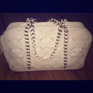 Cute white bebe tote