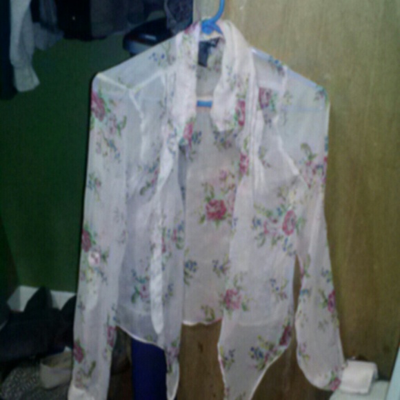 Floral button up shirt