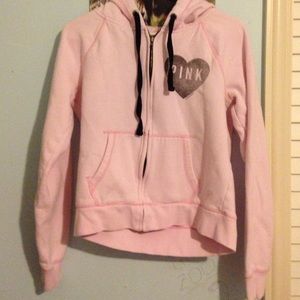 Gently used pink full zip