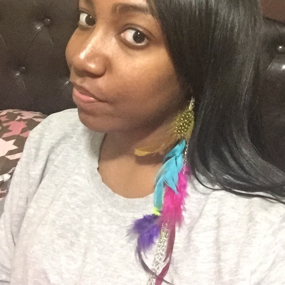 Feather earrings