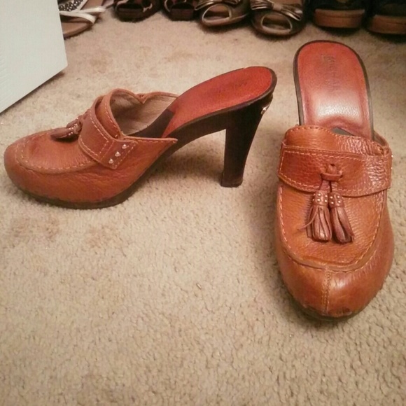 Michael Kors Wooden Clog Heel