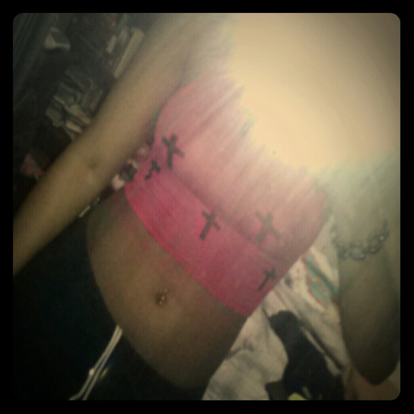 Cross crop top