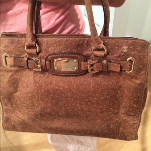 Michael Kors, faux ostrich bag