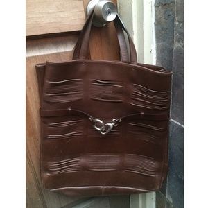 Studio Pollini Dark Brown Tote