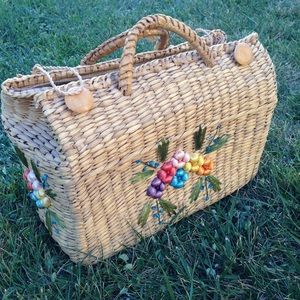 ‼️FINAL DROP ‼️Adorable vintage weaved bag