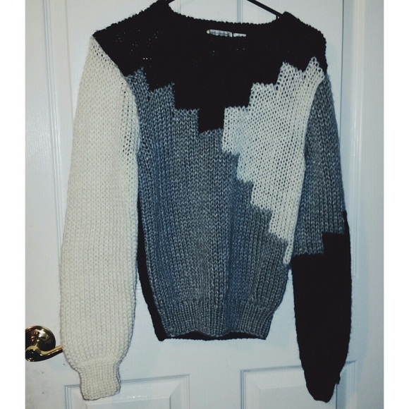 geometric sweater