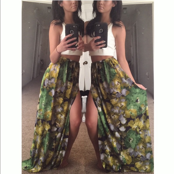 High Waisted Maxi Skirt