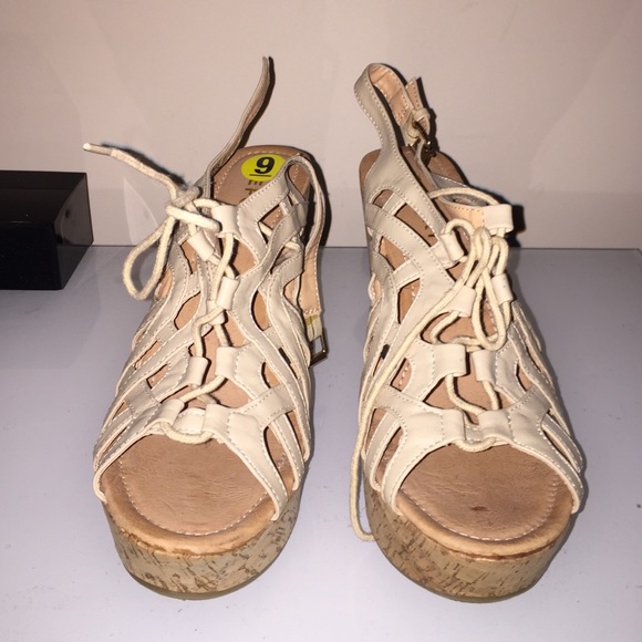 Beige Wedges
