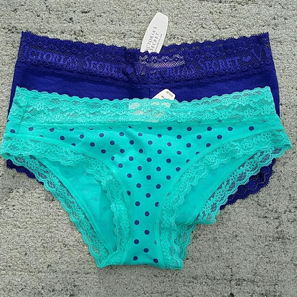 NEW Victoria's Secret turquoise blue panties XS