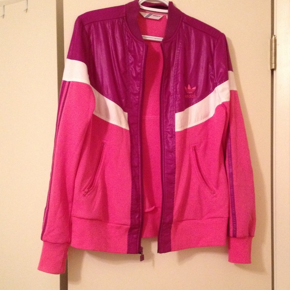 Adidas retro inspired track jacket.
