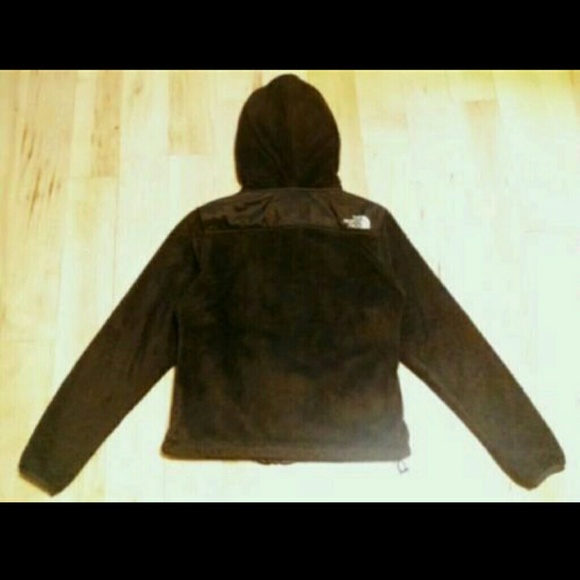 πSALEπ North Face brown fleece hoodie XS TNF - Picture 2 of 3