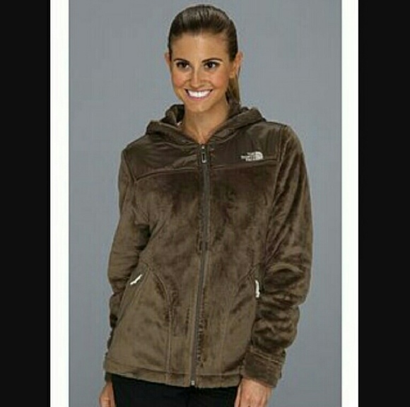 πSALEπ North Face brown fleece hoodie XS TNF - Picture 3 of 3