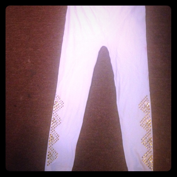 Hot Kiss White Leggings  L/XL