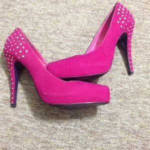 Hot pink heels