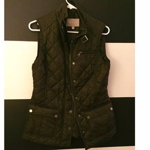 Army Green Quilted Vest
