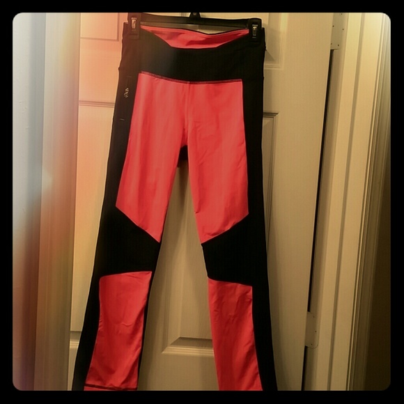 Navy/orange Lulu leggings