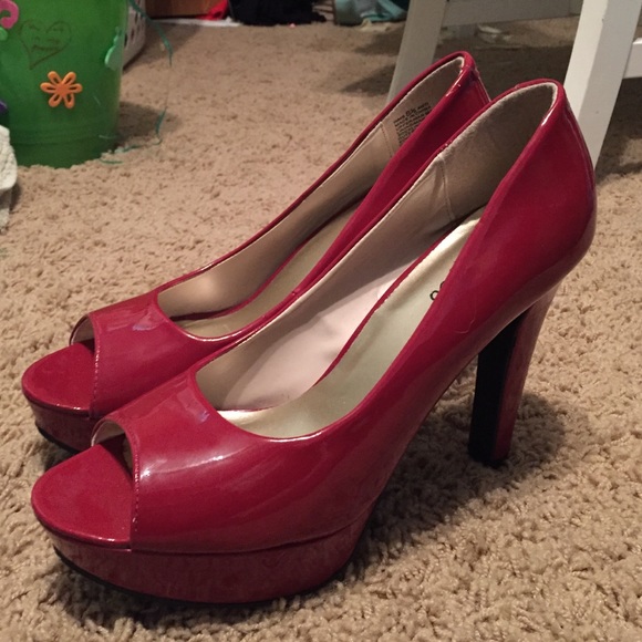 Candies Red High Heels - Picture 3 of 4