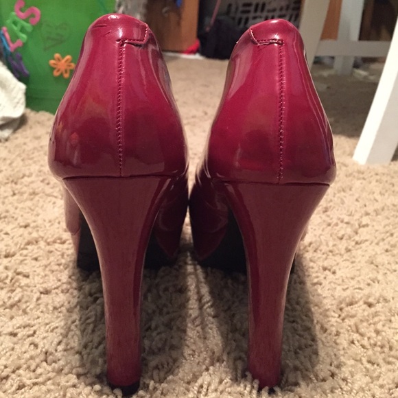 Candies Red High Heels - Picture 4 of 4