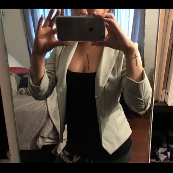 Light grey blazer, worn once