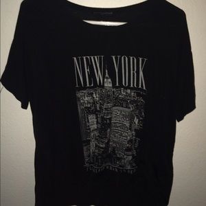 Black flowy soft brandy shirt