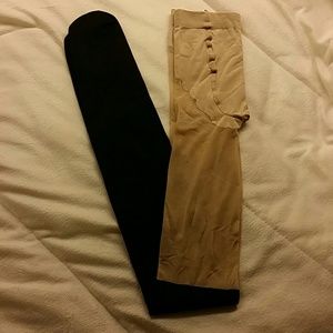 sheer & black tights