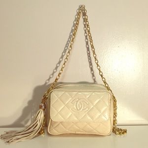 Vintage Tan Chanel Purse