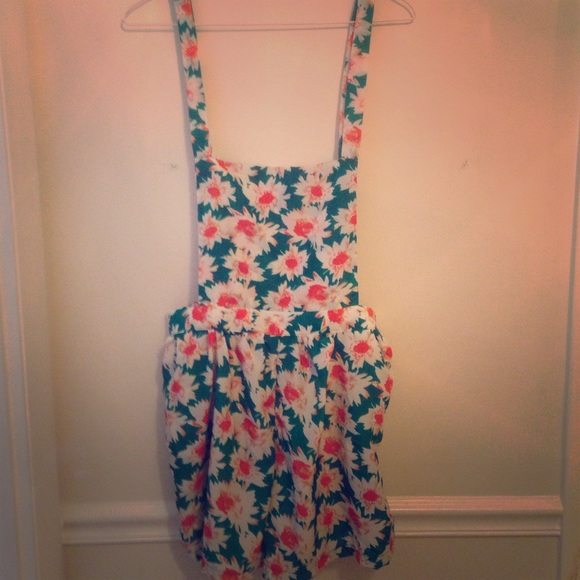 Floral Romper/Overalls - Picture 1 of 4