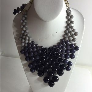 Beaded Grey And Black Necklace