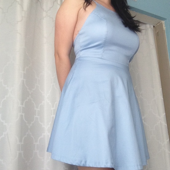 Halter Low-back Dress - Picture 1 of 3