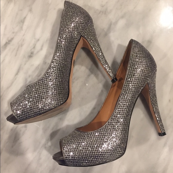 🎉HP 🎉 Badgley Mischka Cinderella Heel sz 9 Sexy!