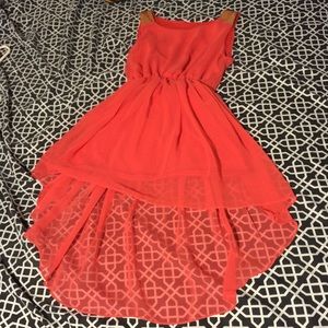 High low chiffon dress