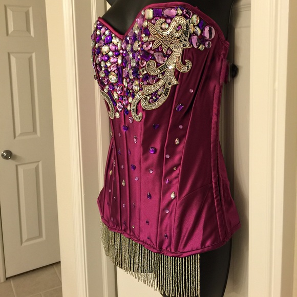 🆕GORG!💖 Real SWAROVSKI CRYSTAL corset Fredricks - Picture 3 of 4