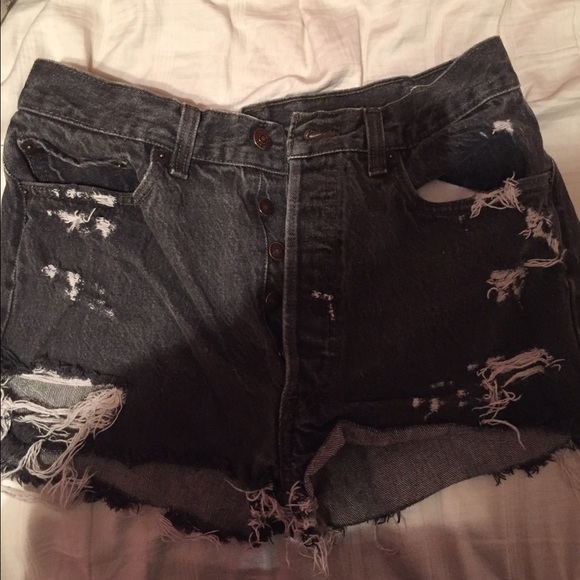 Black high waisted shorts