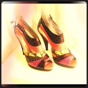 ᏚᎪᏞᎬ Colorful Snakeskin heels Aldo