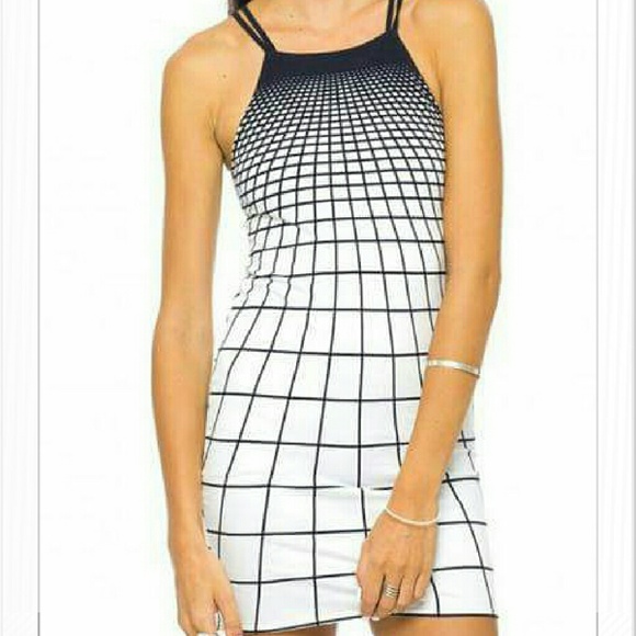 Geometric ombre print slip dress - Picture 1 of 4